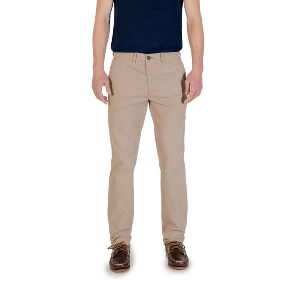 Borghese Beige Cotton Skinny Men's Pants